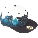cappello-snapback-piatto-verde-bianco-e-nero-triforce-green-forest-the-legend-of-zelda-di-difuzed
