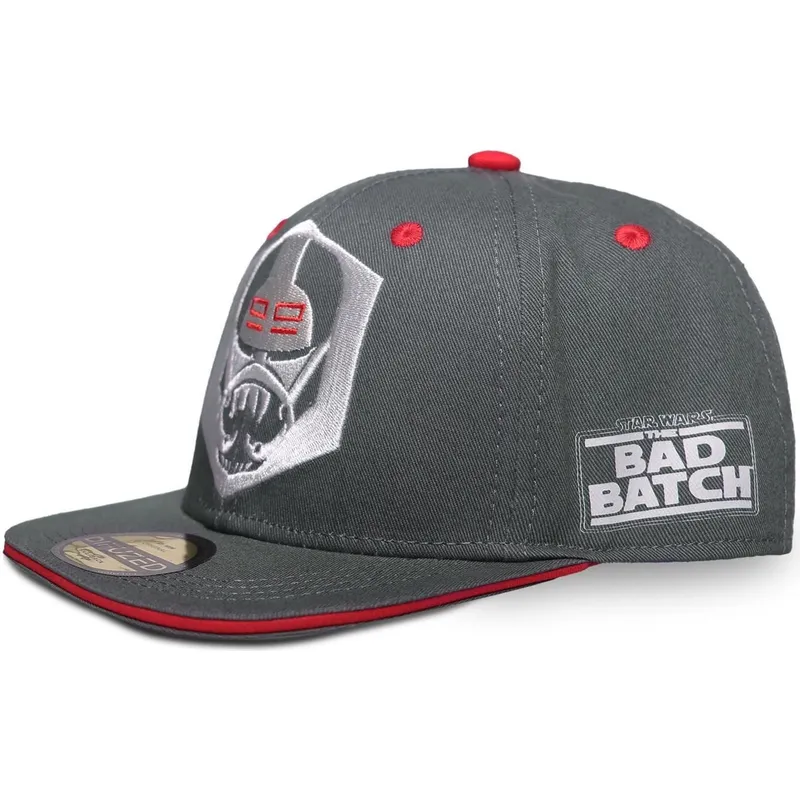 cappello-piatto-grigio-snapback-per-bambino-wrecker-the-bad-batch-star-wars-di-difuzed