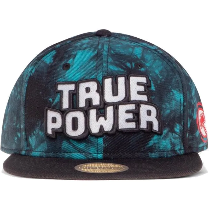 cappello-piatto-blu-e-nero-snapback-true-power-marvel-comics-di-difuzed