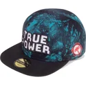 gorra-plana-azul-y-negra-snapback-true-power-marvel-comics-de-difuzed