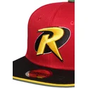 cappello-snapback-piatto-rosso-e-nero-robin-dc-comics-di-difuzed