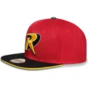cappello-snapback-piatto-rosso-e-nero-robin-dc-comics-di-difuzed