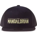 cappello-piatto-nero-snapback-the-mandalorian-silhouette-star-wars-di-difuzed