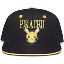 cappello-piatto-nero-e-giallo-snapback-pikachu-angry-pokemon-di-difuzed