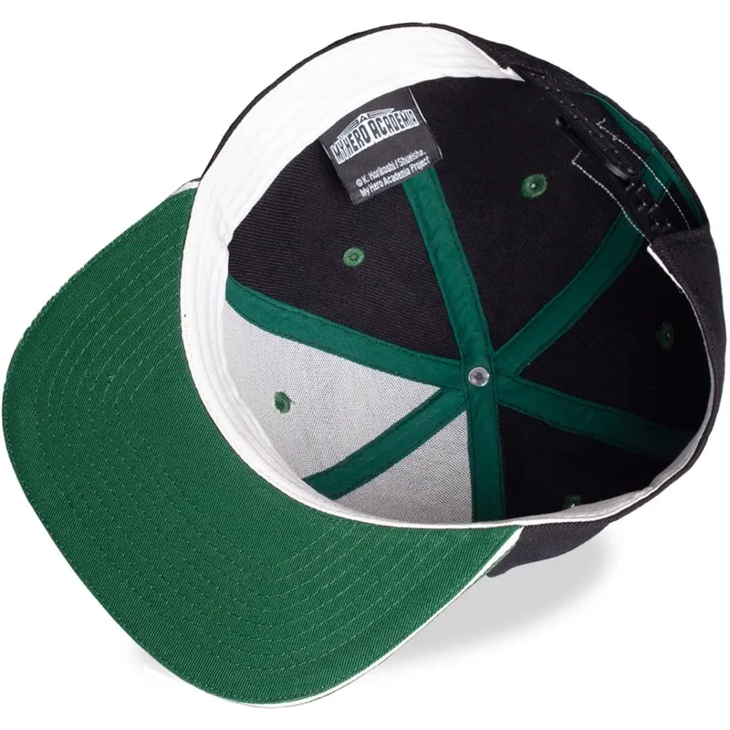 schwarze-und-grune-flache-snapback-kappe-izuku-midoriya-my-hero-academia-von-difuzed