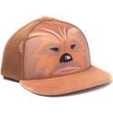 berretto-piatto-trucker-marrone-snapback-per-bambino-chewbacca-star-wars-di-difuzed