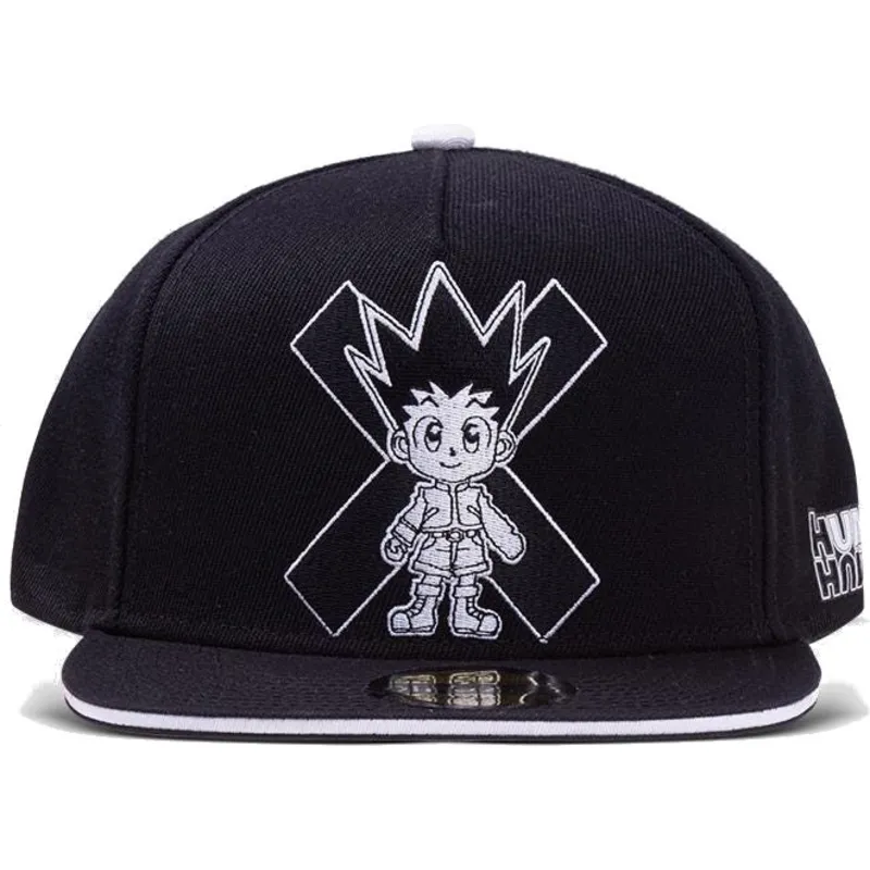 cappellino-curvo-nero-snapback-gon-freecss-hunter-x-hunter-di-difuzed