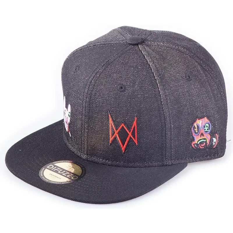 mutzen-flach-schwarz-snapback-von-difuzed