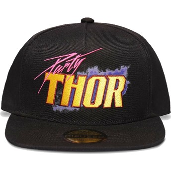 Difuzed Flat Brim Thor Party What If…? Marvel Comics Black Snapback Cap