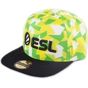 cappellino-snapback-piatto-verde-e-nero-esports-esl-di-difuzed