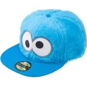 cappello-piatto-snapback-blu-cookie-monster-fur-sesame-street-di-difuzed
