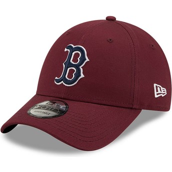 New Era Curved Brim 9FORTY League Essential Boston Red Sox MLB Maroon Adjustable Cap
