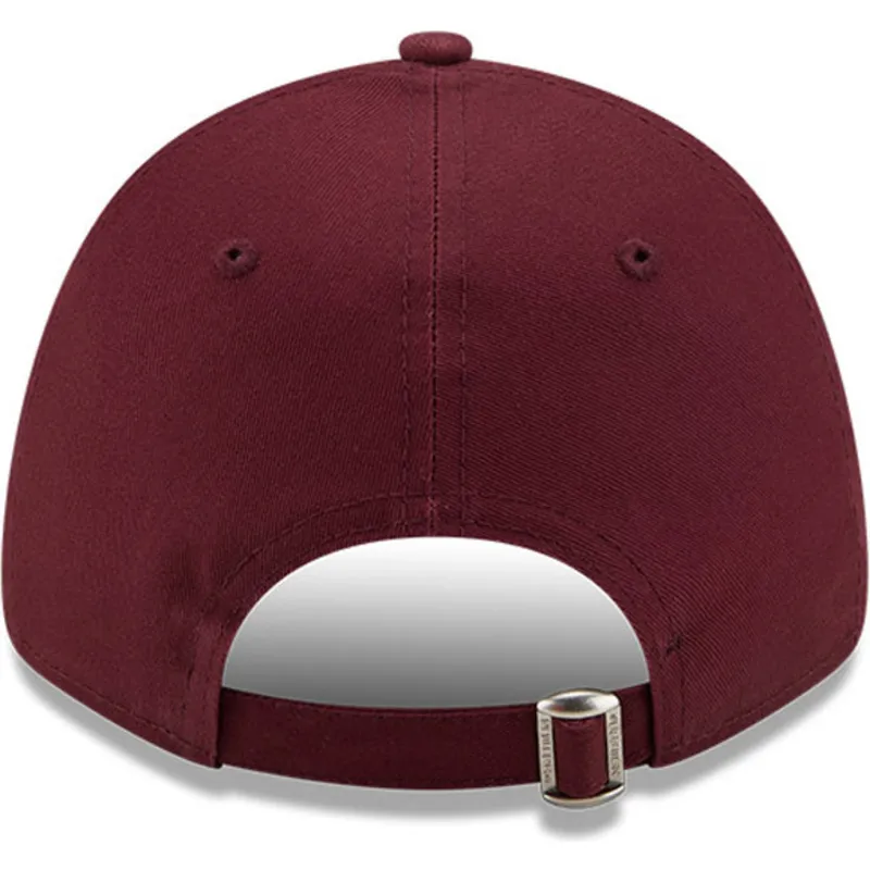 cappelli-curva-rosso-cinghia-regolabile-granate-9forty-league-essential-dei-new-york-yankees-mlb-di-new-era