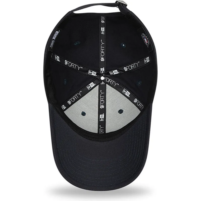 mutzen-gebogen-marineblau-verstellbares-band-9forty-league-essential-der-new-york-yankees-mlb-von-new-era