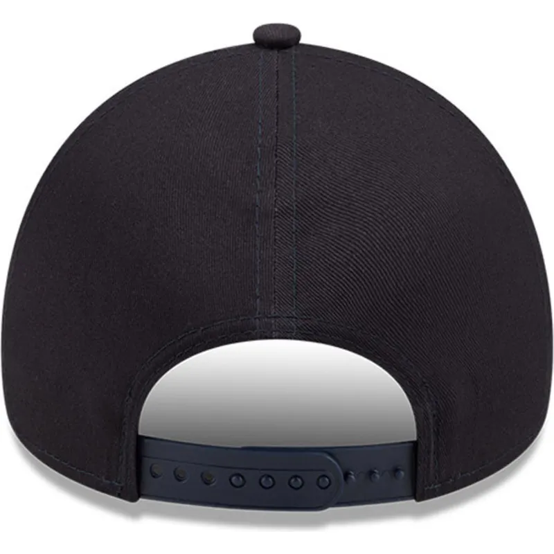mutzen-gebogen-marineblau-snapback-marron-9forty-e-frame-der-new-york-yankees-mlb-von-new-era