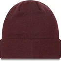 cappelli-rosso-granate-cuff-beanie-league-essential-dei-new-york-yankees-mlb-di-new-era
