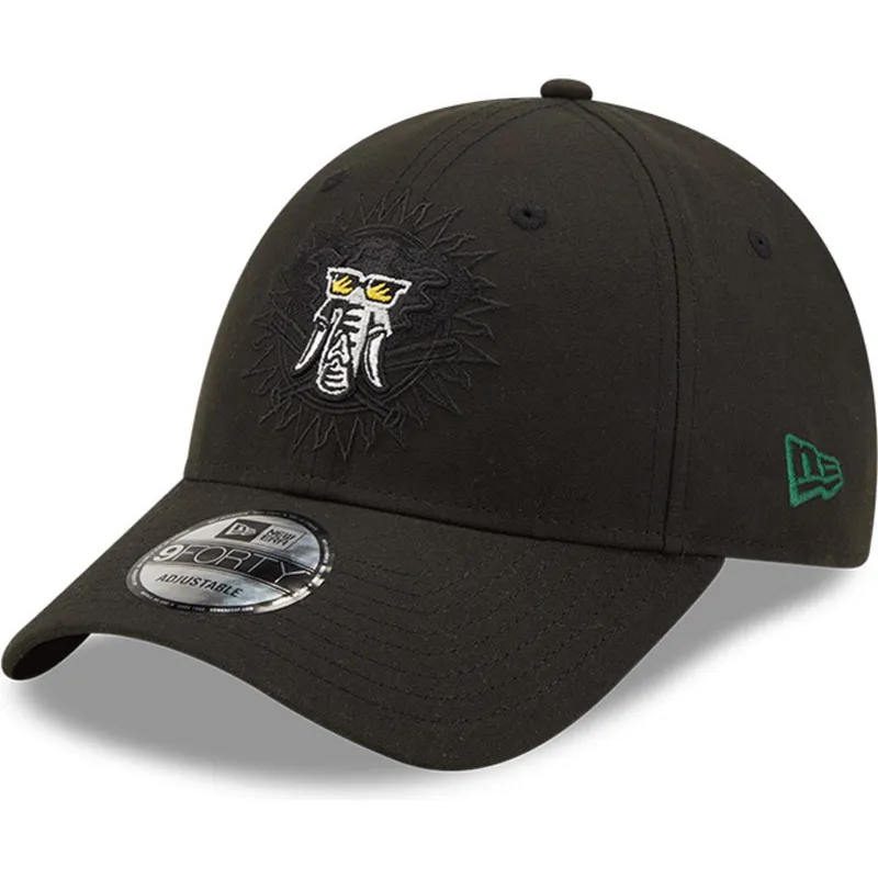 cappelli-curva-nero-snapback-9forty-elemental-dei-oakland-athletics-mlb-di-new-era