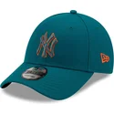 cappelli-curva-blu-cinghia-regolabile-9forty-pop-outline-dei-new-york-yankees-mlb-di-new-era