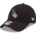 cappelli-curva-nero-cinghia-regolabile-9forty-us-state-dei-california-republic-di-new-era
