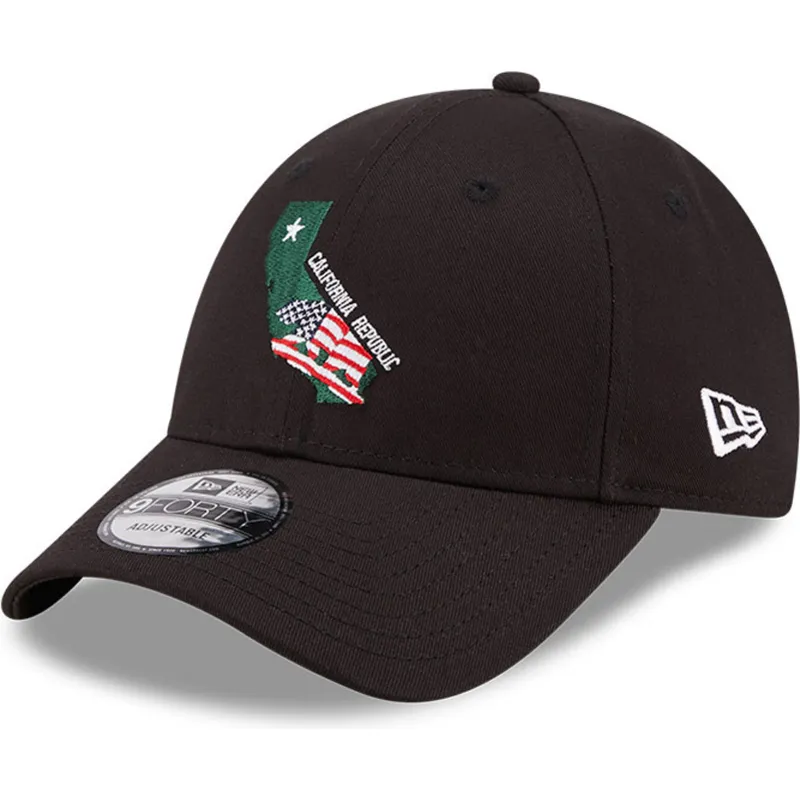 cappelli-curva-nero-cinghia-regolabile-9forty-us-state-dei-california-republic-di-new-era