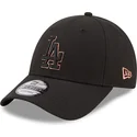 cappellino-curvo-nero-snapback-9forty-black-and-gold-dei-los-angeles-dodgers-mlb-di-new-era