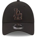 cappellino-curvo-nero-snapback-9forty-black-and-gold-dei-los-angeles-dodgers-mlb-di-new-era