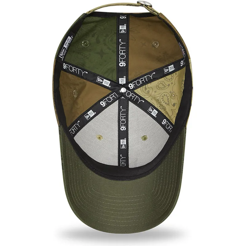 mutzen-gebogen-grun-verstellbares-band-9forty-paisley-print-der-new-york-yankees-mlb-von-new-era mutzen-gebogen-grun-verstellbares-band-9forty-paisley-print-der-new-york-yankees-mlb-von-new-era