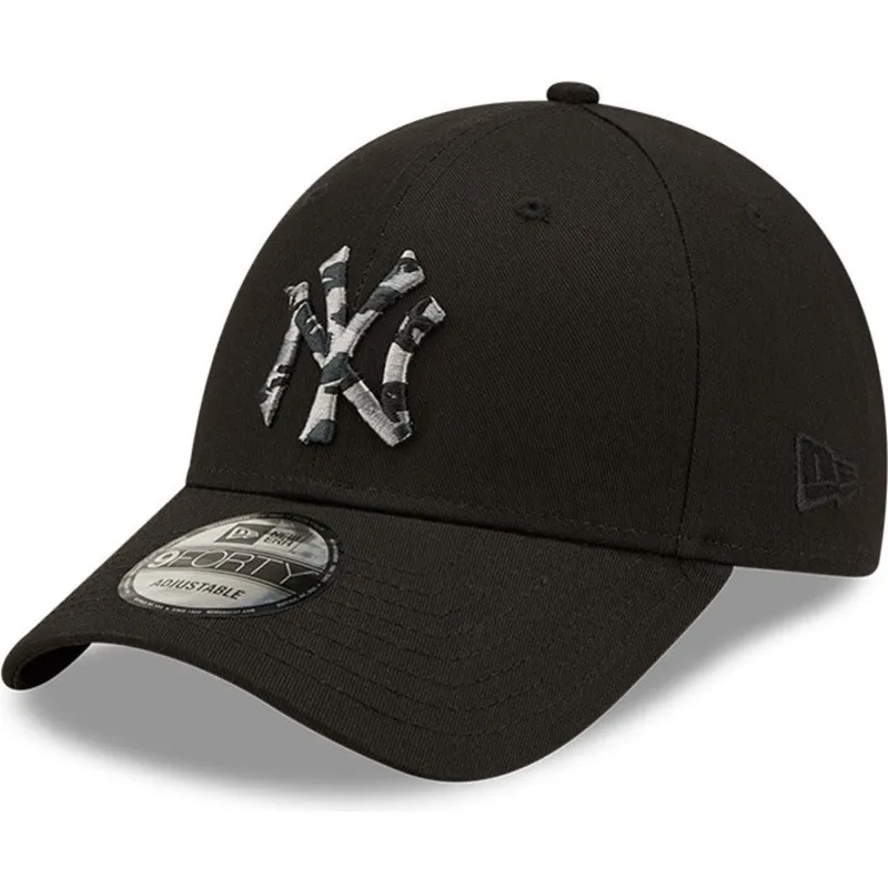 cappelli-curva-nero-cinghia-regolabile-9forty-camo-infill-dei-new-york-yankees-mlb-di-new-era