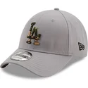 cappelli-curva-grigio-cinghia-regolabile-9forty-camo-infill-dei-los-angeles-dodgers-mlb-di-new-era