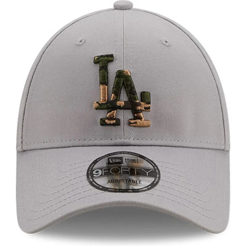 mutzen-gebogen-grau-verstellbares-band-9forty-camo-infill-der-los-angeles-dodgers-mlb-von-new-era
