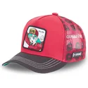 cappellino-trucker-rosso-e-nero-bulma-db2-bul2-dragon-ball-di-capslab
