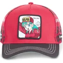 cappello-trucker-rosso-e-nero-bulma-db2-bul2-dragon-ball-di-capslab