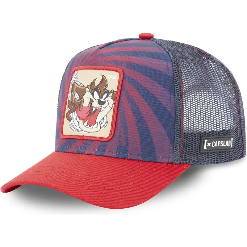 cappellino-trucker-blu-marino-e-rosso-diavolo-della-tasmania-loo5-taz2-looney-tunes-di-capslab