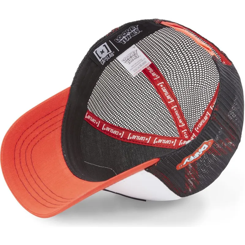 cappellino-trucker-bianco-nero-e-rosso-daffy-duck-loo5-daf1-looney-tunes-di-capslab