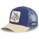 cappellino-trucker-blu-e-marrone-tom-tom1-looney-tunes-di-capslab