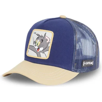 cappellino-trucker-blu-e-marrone-tom-tom1-looney-tunes-di-capslab