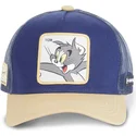 cappellino-trucker-blu-e-marrone-tom-tom1-looney-tunes-di-capslab