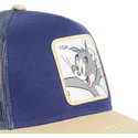 cappellino-trucker-blu-e-marrone-tom-tom1-looney-tunes-di-capslab