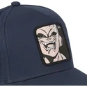 capslab-dragon-ball-kid-buu-buuf-marineblaue-snapback-kappe-mit-gebogenem-schirm