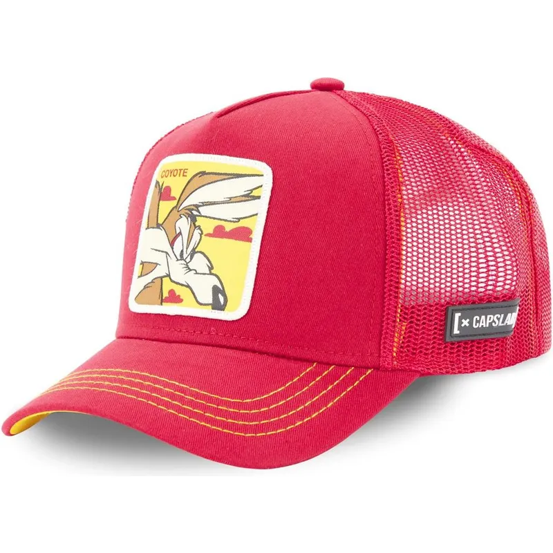 cappelli-curva-rosso-snapback-coyote-looney-tunes-di-capslab