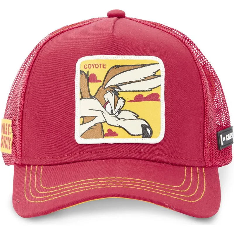 cappelli-curva-rosso-snapback-coyote-looney-tunes-di-capslab