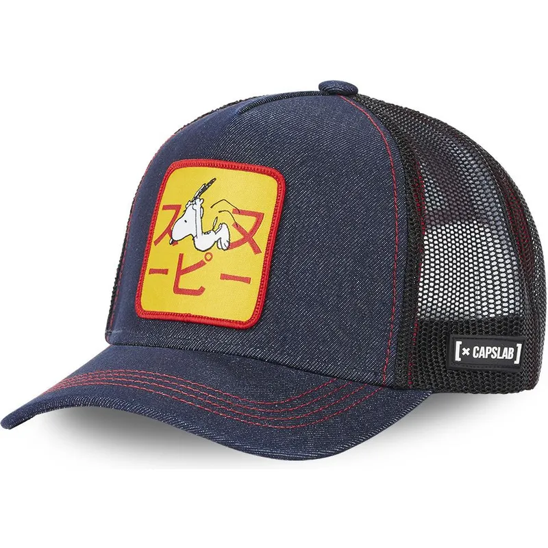 cappelli-curva-blu-marino-snapback-snoopy-arachidi-di-capslab