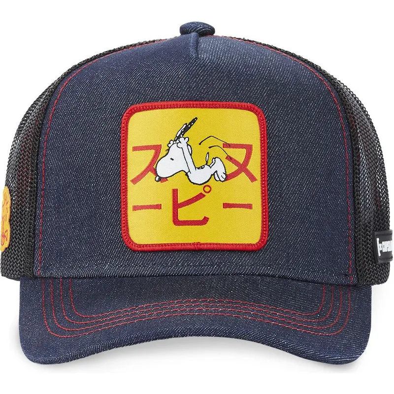 cappelli-curva-blu-marino-snapback-snoopy-arachidi-di-capslab