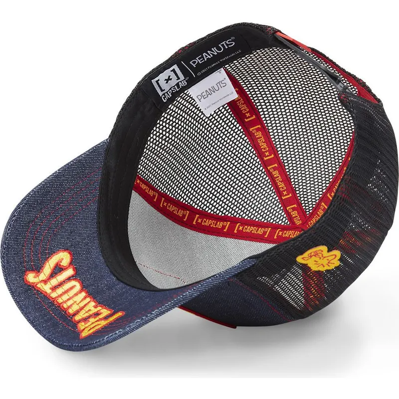 cappelli-curva-blu-marino-snapback-snoopy-arachidi-di-capslab