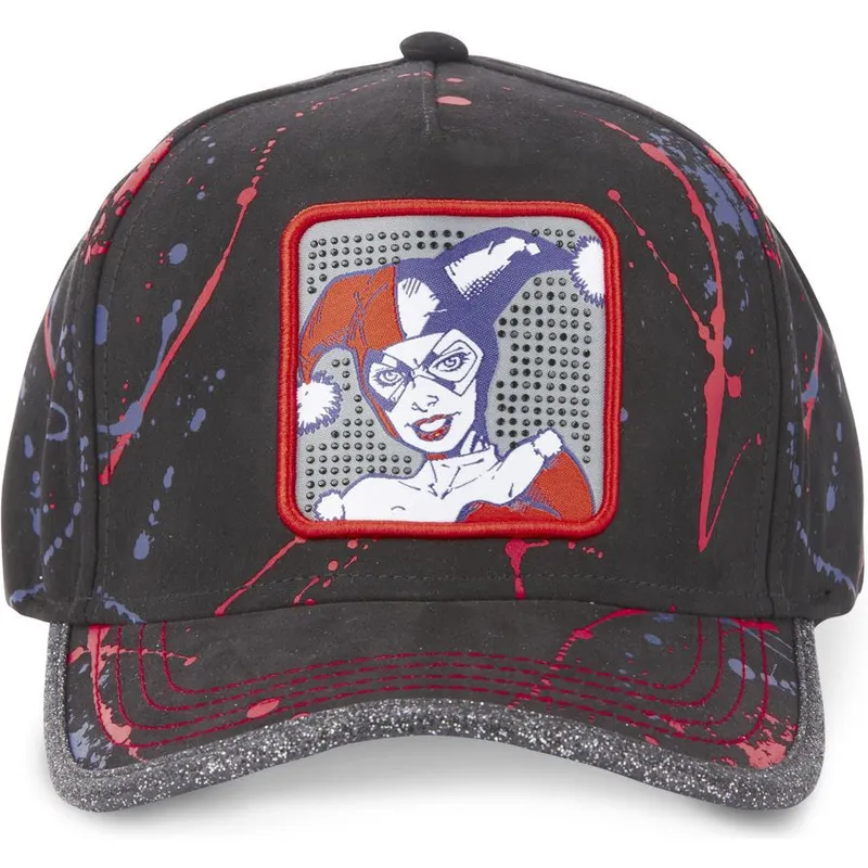 mutzen-gebogen-schwarz-verstellbares-band-harley-quinn-dc-comics-von-capslab