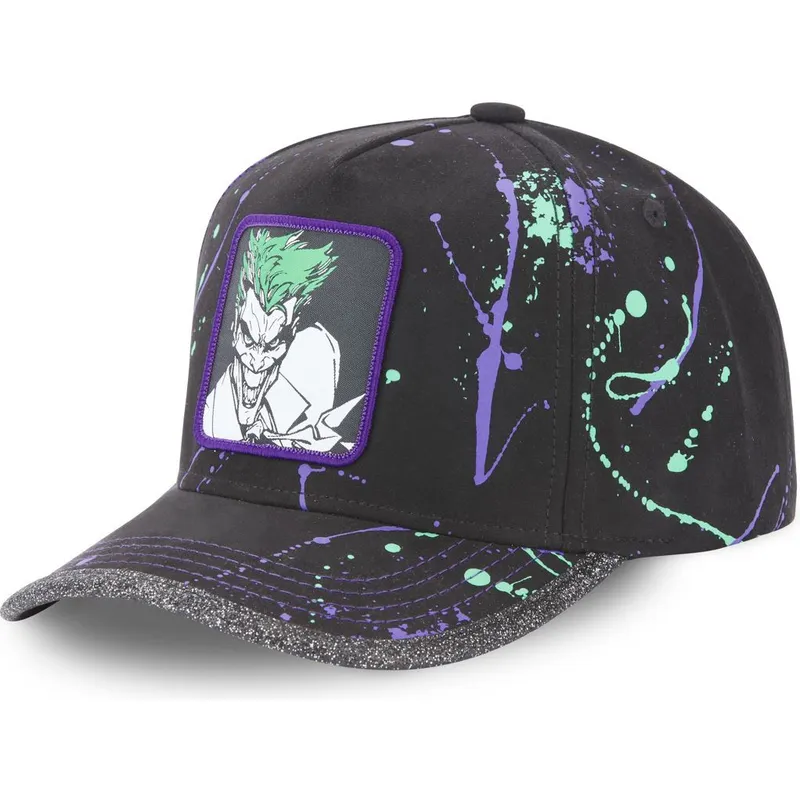 schwarze-und-violette-verstellbare-curved-cap-joker-tag-jok-dc-comics-von-capslab