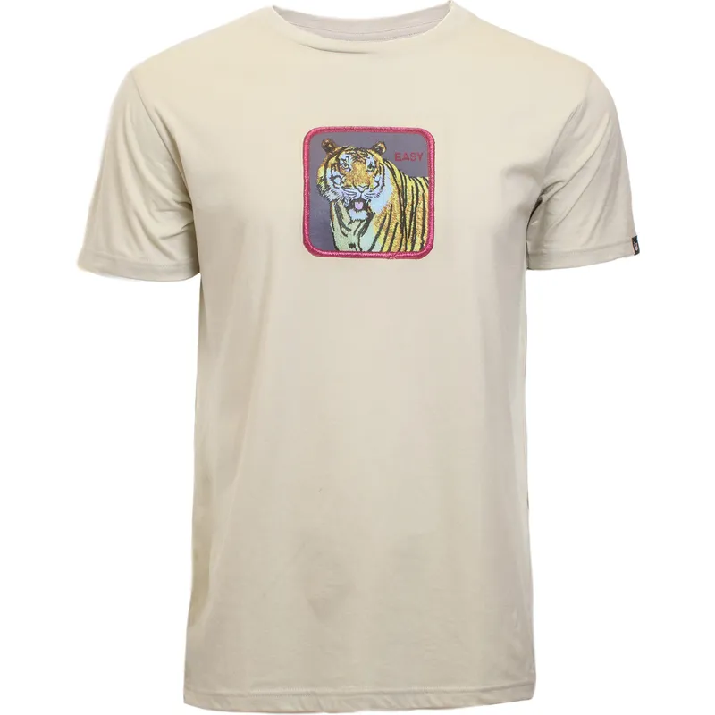 magliette-manica-corta-beige-dei-manga-corta-beige-tigre-easy-clawsome-the-farm-the-farm-di-goorin-bros magliette-manica-corta-beige-dei-manga-corta-beige-tigre-easy-clawsome-the-farm-the-farm-di-goorin-bros