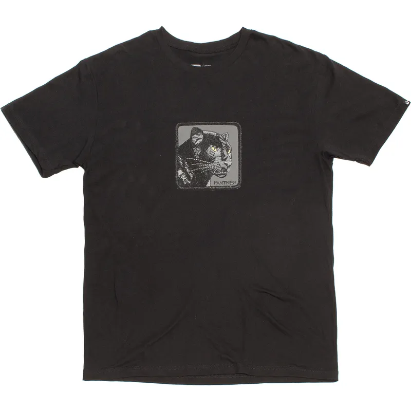 magliette-manica-corta-nero-dei-manga-corta-negra-pantera-panther-feline-good-the-farm-the-farm-di-goorin-bros
