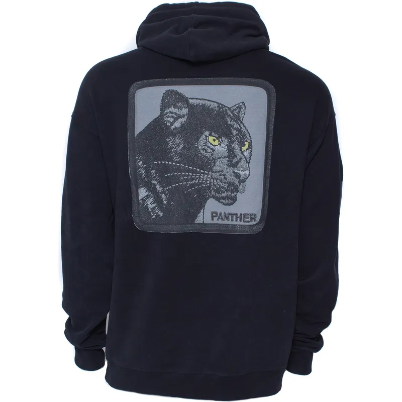 felpe-con-cappuccio-nero-dei-sudadera-con-capucha-negra-pantera-panther-solitary-the-farm-the-farm-di-goorin-bros
