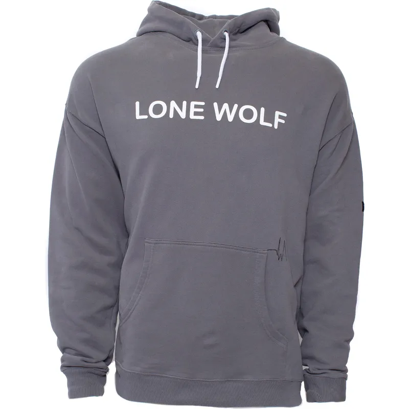 felpe-con-cappuccio-grigio-dei-sudadera-con-capucha-gris-lobo-lone-wolf-lobo-solitario-loud-howl-the-farm-the-farm-di-goorin-bro